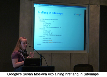 Susan Moskwa Speaking on Google's Hreflang Tag